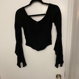 Black Crop Top
